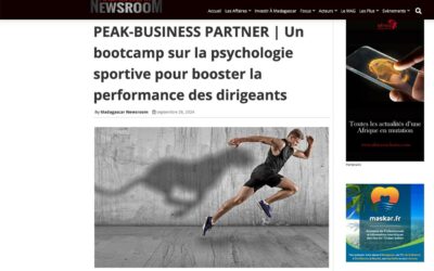 PEAK-BUSINESS PARTNER | Un bootcamp sur la psychologie sportive pour booster la performance des dirigeants