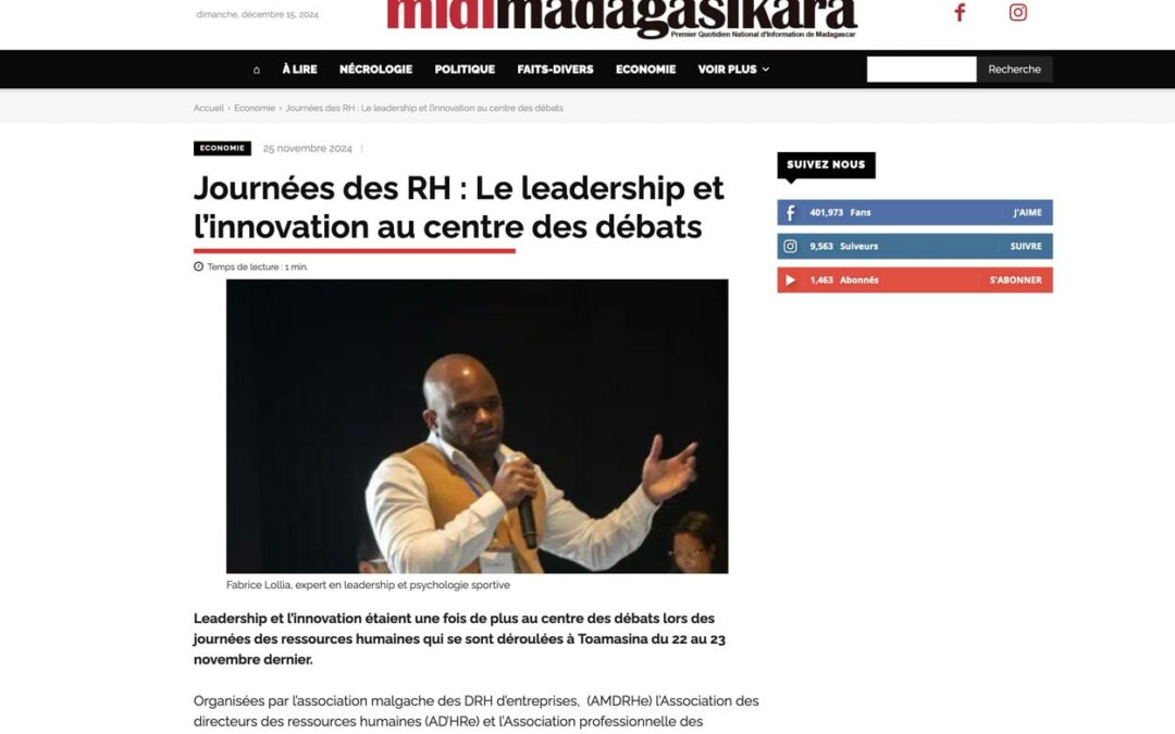 Journées des RH : Le leadership et l’innovation au centre des débats