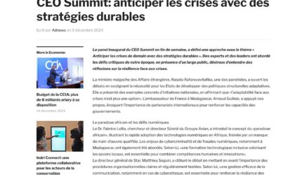 CEO Summit: anticiper les crises avec des stratégies durables